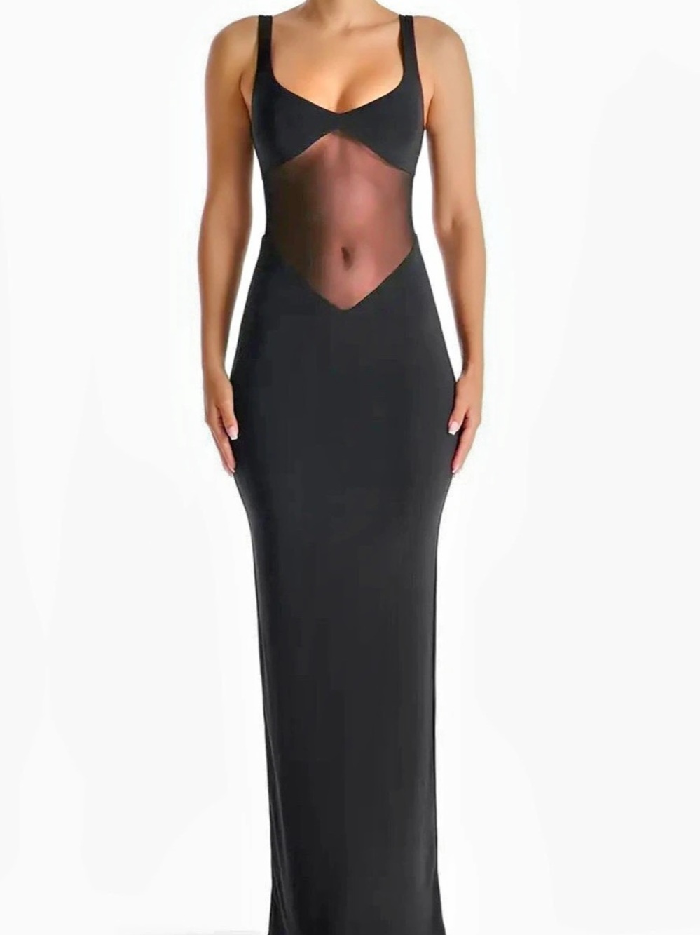 Naked Wardrobe Sheer Dress